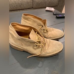 Ralph Lauren tan suede boots 8 mens